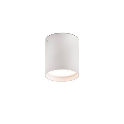 Lampe plafond aluminium LED intégré blanc mat CALLIAN