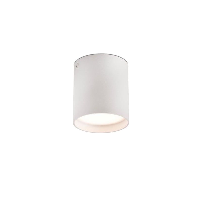 Lampe plafond aluminium LED intégré blanc mat CALLIAN