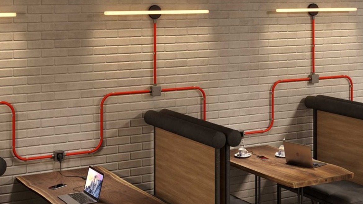 Installation électrique apparente : comment utiliser le tube décoratif textile pas à pas