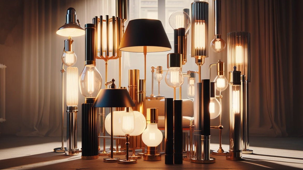 Tubes, tiges et barres pour assembler des lampes