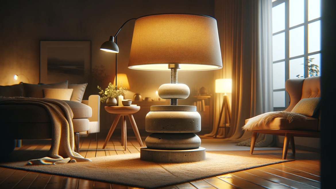 Comment remplir la base d'un lampadaire