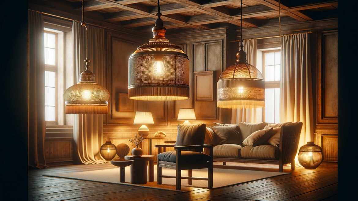 Accessoires pour suspendre des lampes de plafond